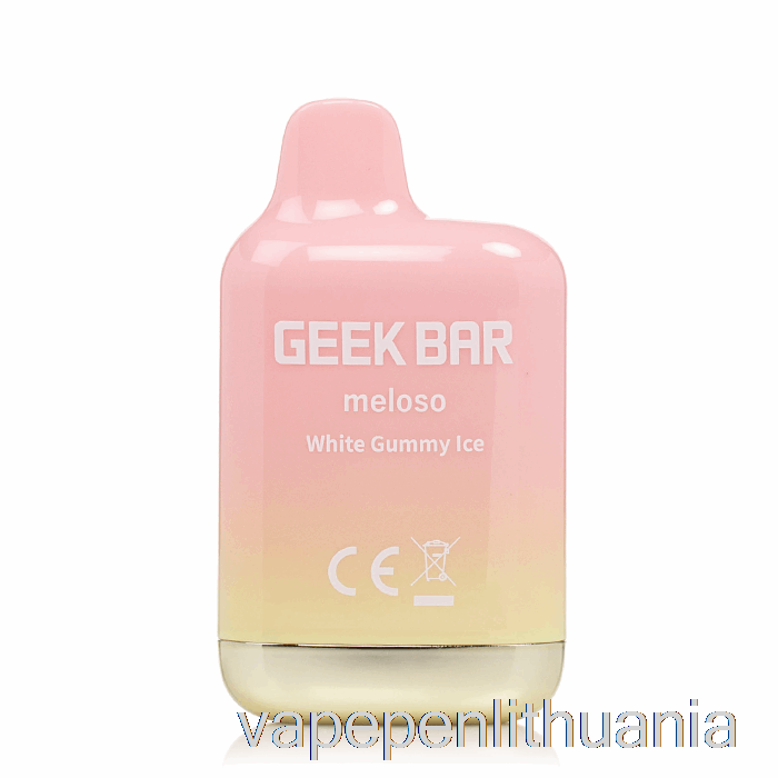 Geek Bar Meloso Mini 1500 Vienkartinis Baltas Guminis Ledo Vape Skystis